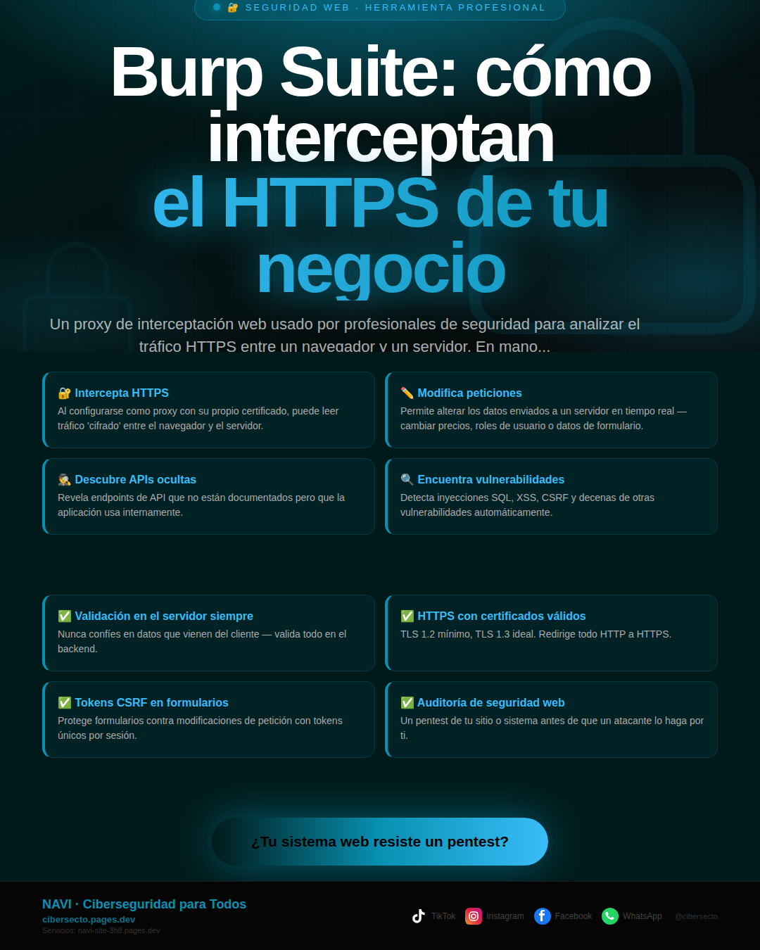 Burp Suite: cómo interceptan el HTTPS de tu negocio