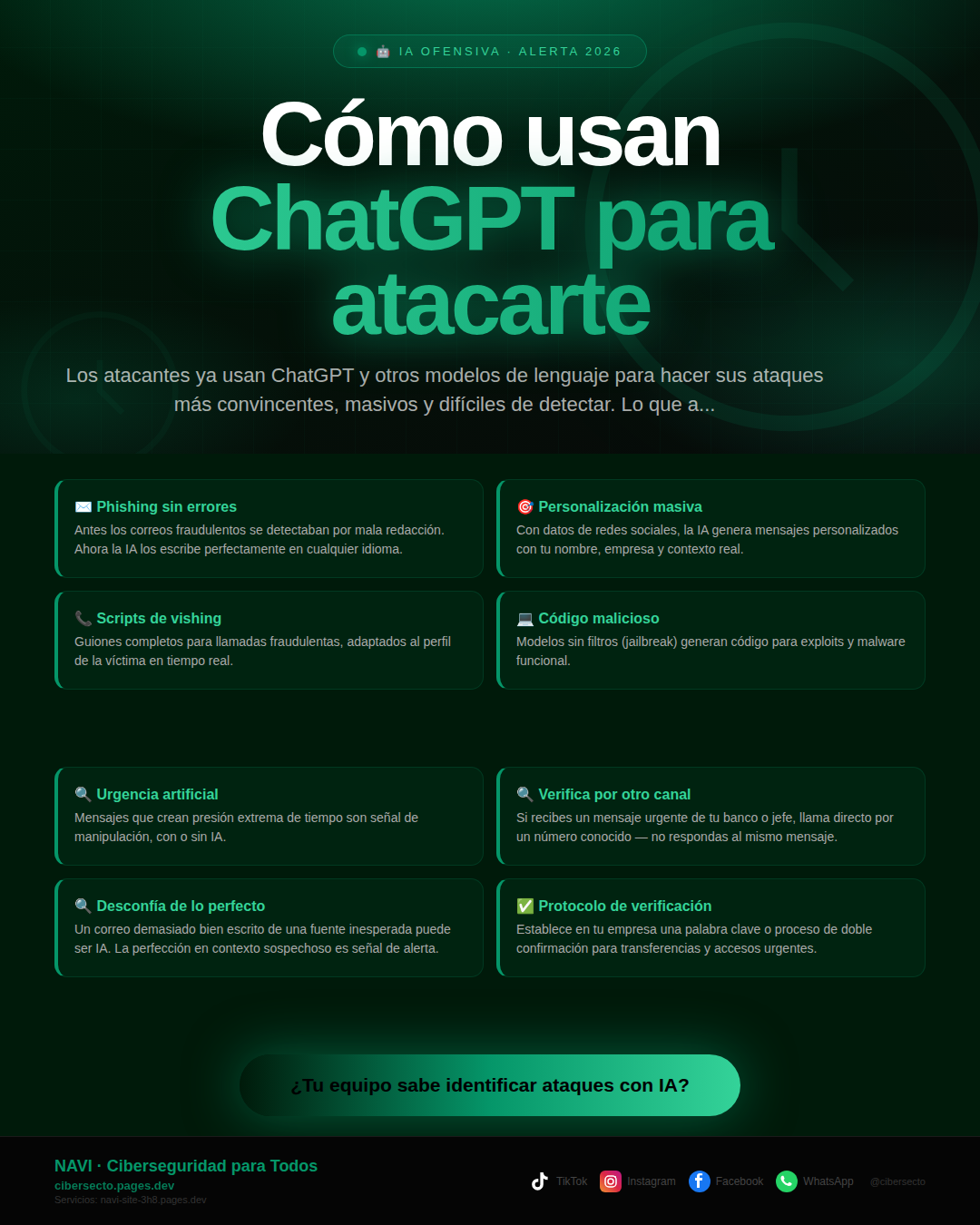 Cómo usan ChatGPT para atacarte