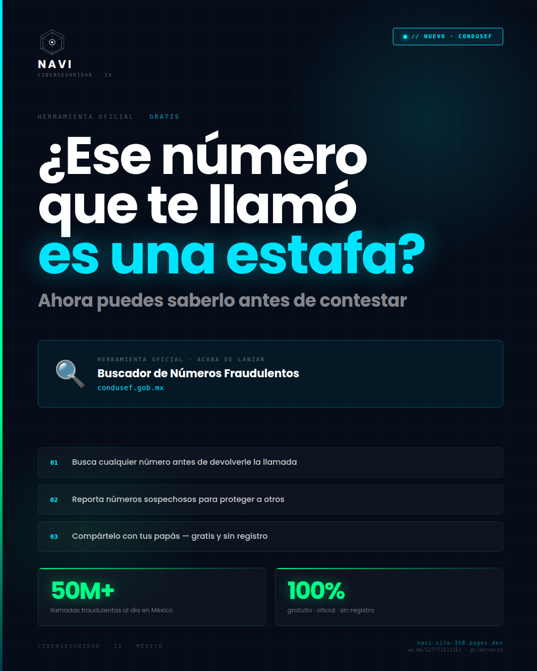 Buscador de Estafas CONDUSEF — verifica números fraudulentos