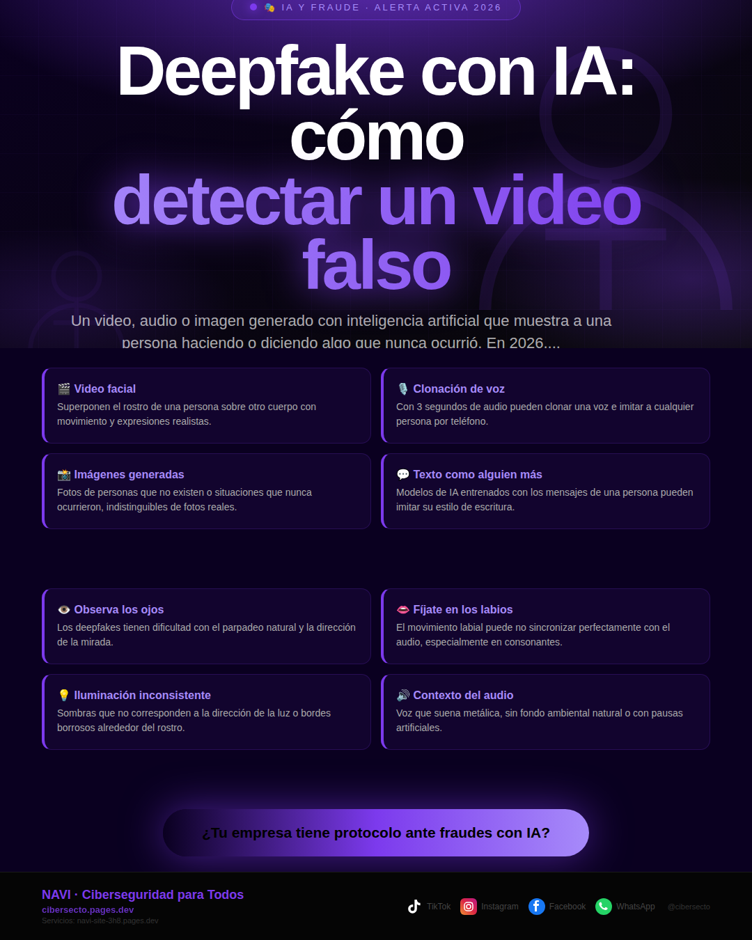 Deepfake con IA: cómo detectar un video falso